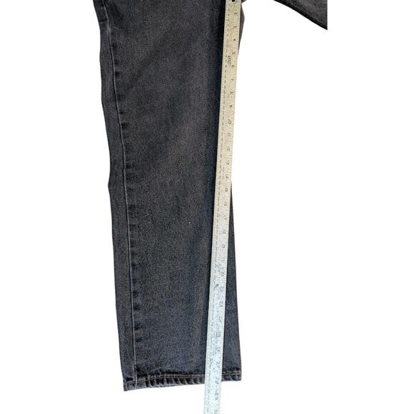 Levis 501 Jeans Mens 36x30 Pants Black Wash Workwear Faded Button Fly #499 - Picture 4 of 14